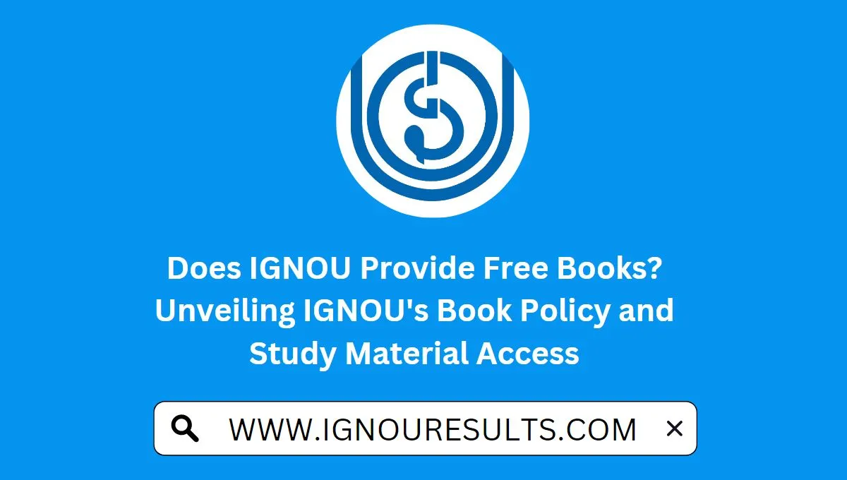 IGNOU Provide Free Books