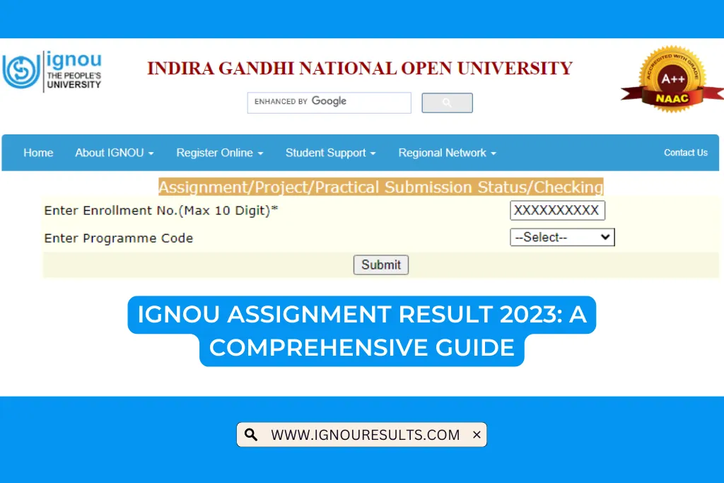 IGNOU Assignment Result 2023