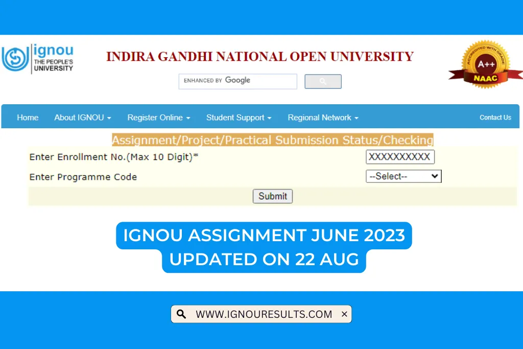 IGNOU Assignment June 2023
