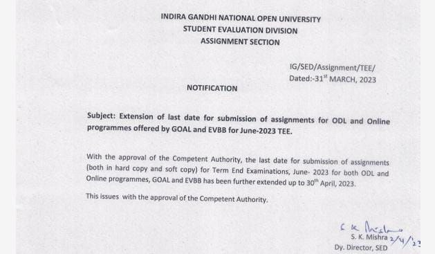 assignment result of ignou 2023